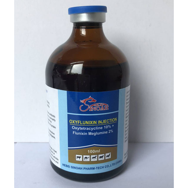 Oxytetracycline 10% and Flunixin Meglumine 2% Injection